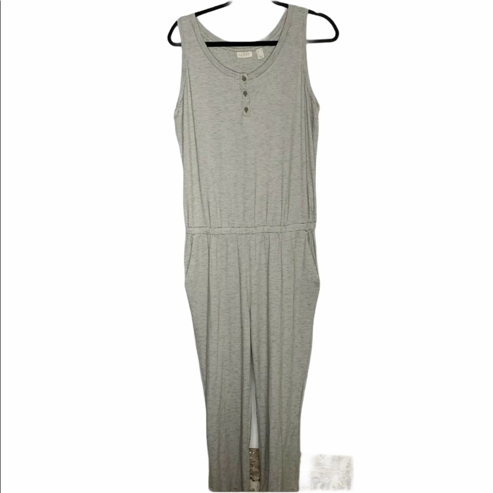LOGO Lori Goldstein Micro Stripe Jumpsuit M - Picture 2 of 6